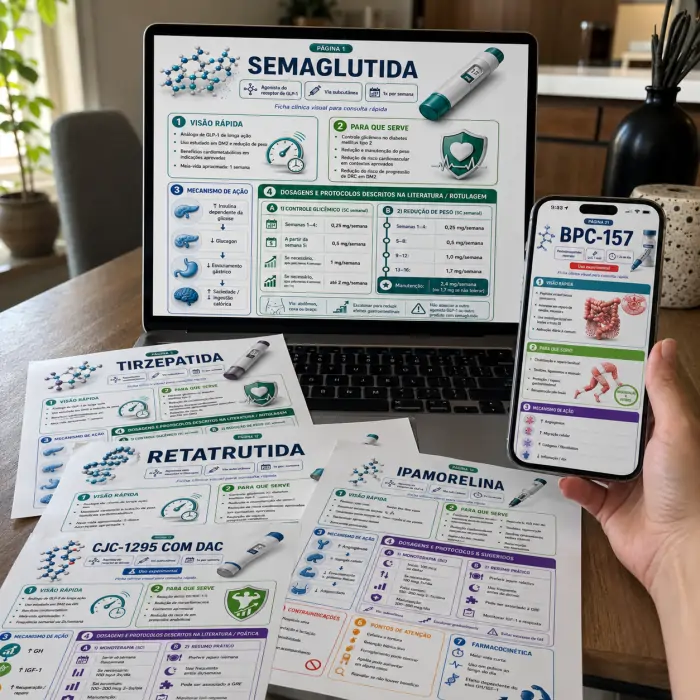 Protocolos disponíveis no computador, celular e em versão impressa